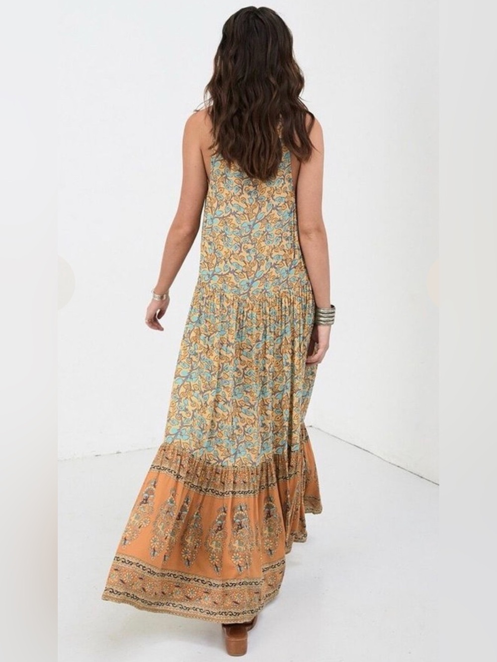 Spell & The Gypsy Gold Delirium Maxi Dress NWOT Small Boho Rare - Picture 6 of 15